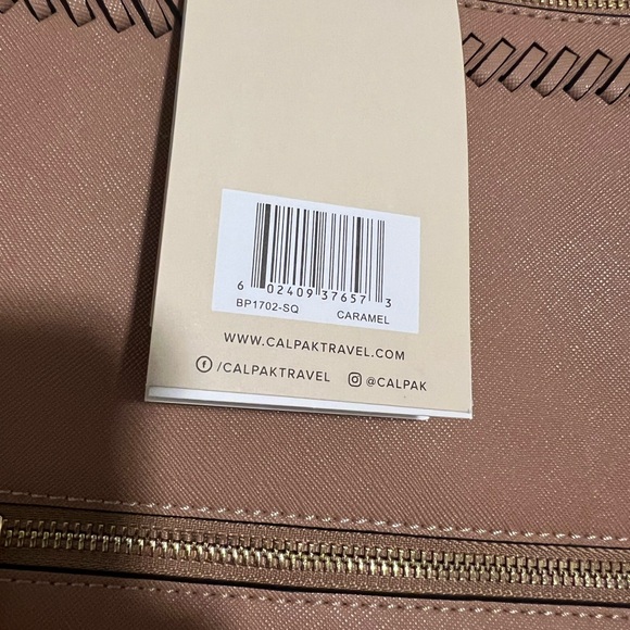 Calpak Kaya Laptop Backpack in Caramel - Picture 3 of 14